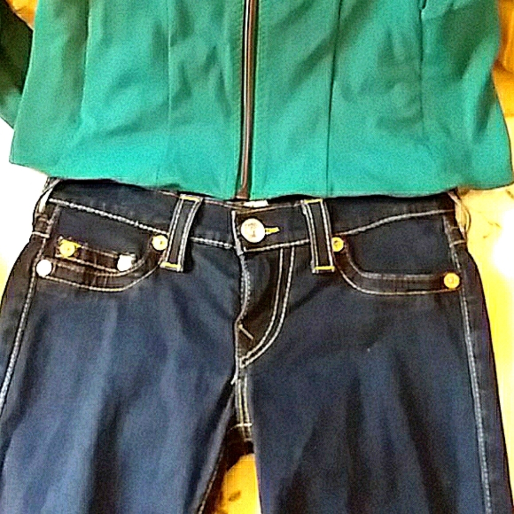SOLD TRUE RELIGION size 27X28 Casey jeggings - Picture 10 of 11